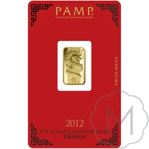 Pamp Suisse Lunar Dragon Goud 5 gram #3