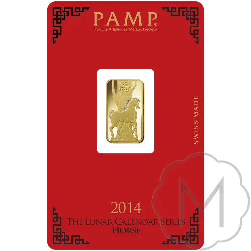 Pamp Suisse Lunar Horse Goud 5 gram #3