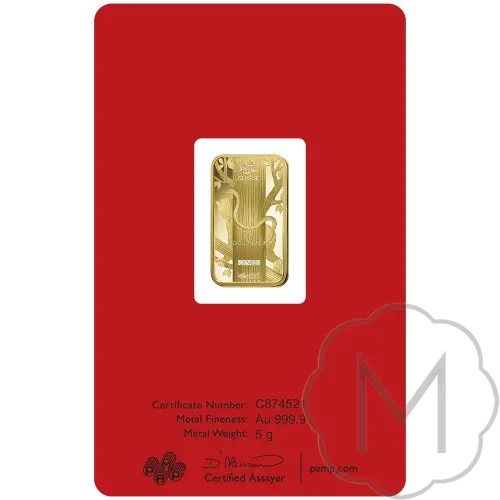 Pamp Suisse Lunar Monkey Gold 5 Gramm #4