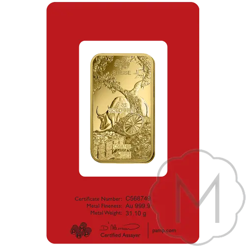 Pamp Suisse Lunar Ox Gold 1 Troy Ounce #4