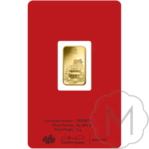 Pamp Suisse Lunar Pig Gold 5 grams #4