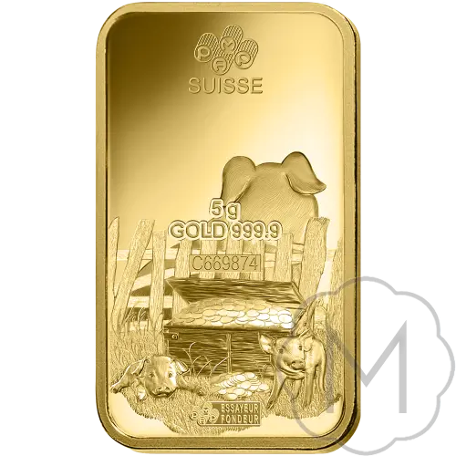Pamp Suisse Lunar Pig Gold 5 grams #2