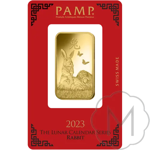 Pamp Suisse Lunar Rabbit Gold 1 Troy Ounce #3