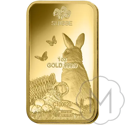 Pamp Suisse Lunar Rabbit Gold 1 Troy Ounce #2