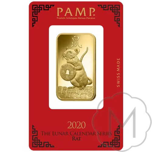 Pamp Suisse Lunar Rat Goud 1 Troy Ounce #3