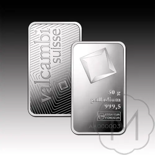 Valcambi Palladium 50 Gramm #4