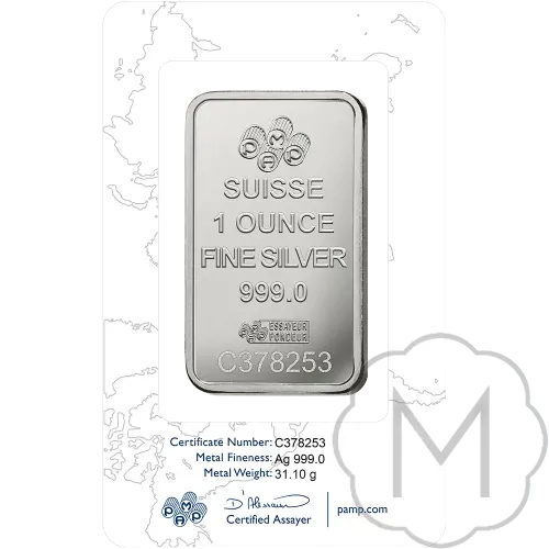 Pamp Suisse Fortuna Silber 1 Troy Ounce #3
