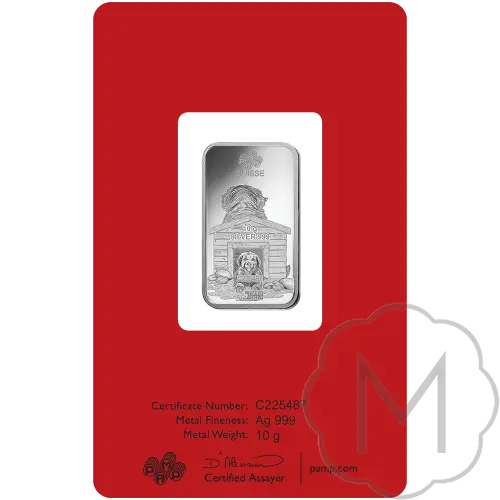 Pamp Suisse Lunar Dog Silber 10 Gramm #3