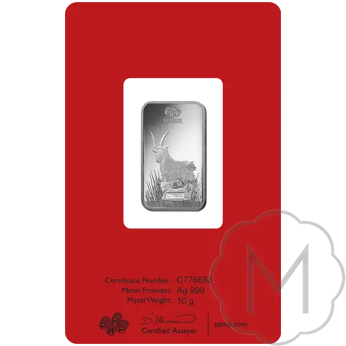 Pamp Suisse Lunar Goat Silber 10 Gramm #4