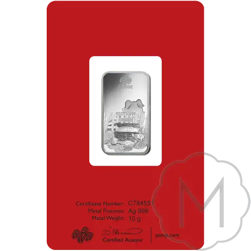 Pamp Suisse Lunar Pig Silber 10 Gramm #4