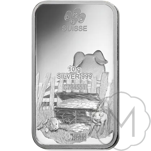 Pamp Suisse Lunar Pig Silber 10 Gramm #2