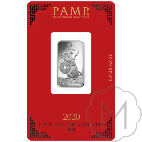 Pamp Suisse Lunar Rat Silber 10 Gramm #3