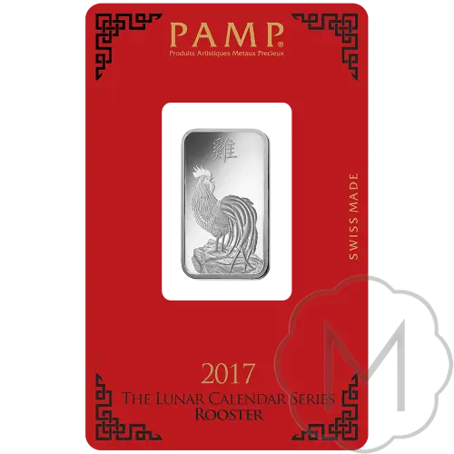 Pamp Suisse Lunar Rooster Silber 10 Gramm #3