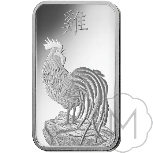 Pamp Suisse Lunar Rooster Silver 1 Troy Ounce #1