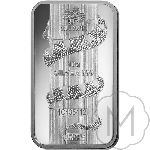 Pamp Suisse Lunar Snake Silber 10 Gramm #2