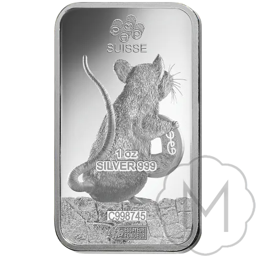 Pamp Suisse Lunar Rat Silver 100 grams #1