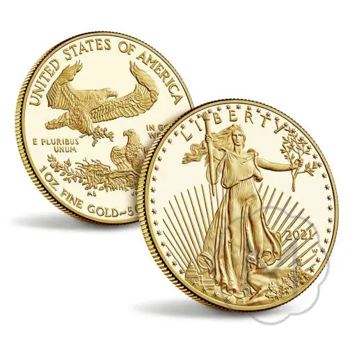 American Eagle Type 1 2021 Goud 1 Troy Ounce #3