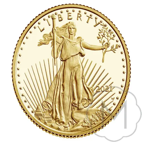 American Eagle Type 2 2021 Goud 0,1 Troy Ounce #2