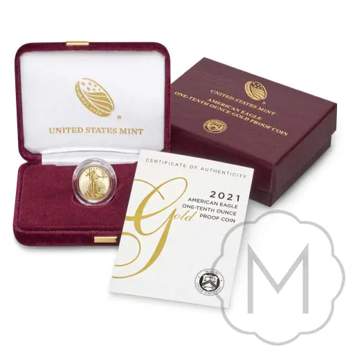 American Eagle Type 2 2021 Goud 0,1 Troy Ounce #4