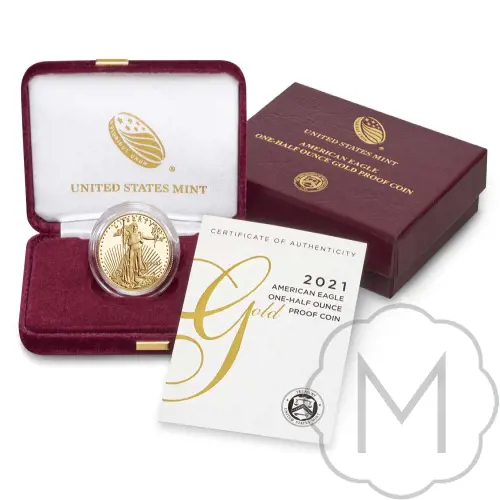 American Eagle Type 2 2021 Goud 0,5 Troy Ounce #4