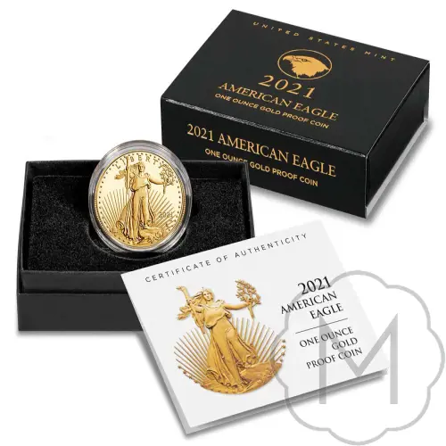 American Eagle Type 2 2021 Goud 1 Troy Ounce #4