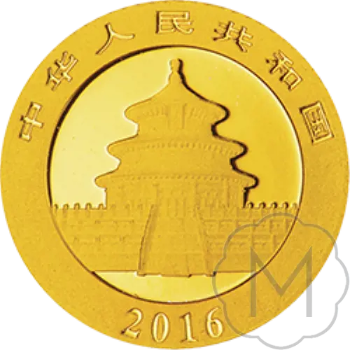 Chinese Panda 2016 Gold 1 gram #2