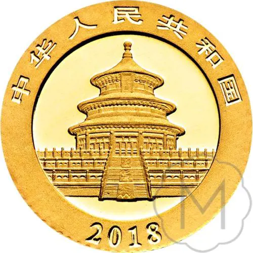 Chinese Panda 2018 Goud 1 gram #2
