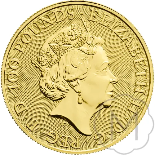 Queens Beasts Black Bull 2018 Goud 1 Troy Ounce #2