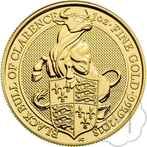 Queens Beasts Black Bull Multiple Years Gold 1 Troy Ounce #2