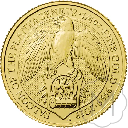 Queens Beasts Falcon Goud 0,25 Troy Ounce #1