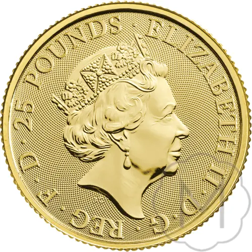 Queens Beasts Falcon Goud 0,25 Troy Ounce #2