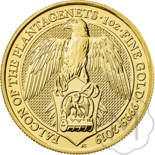 Queens Beasts Falcon 2019 Goud 1 Troy Ounce #1