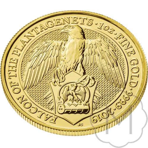 Queens Beasts Falcon Multiple Years Gold 1 Troy Ounce #3