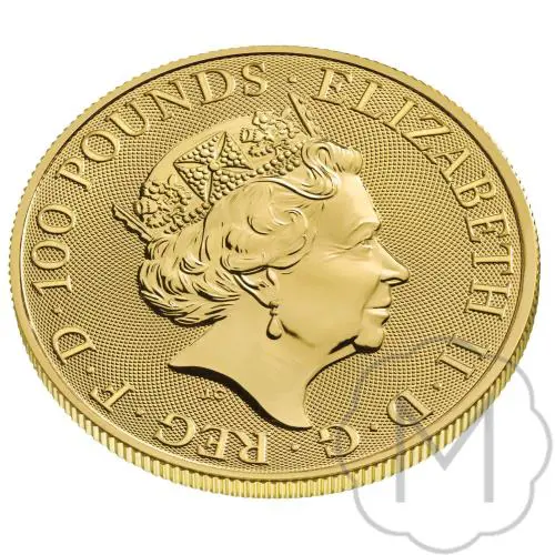 Queens Beasts White Greyhound Goud 1 Troy Ounce #4