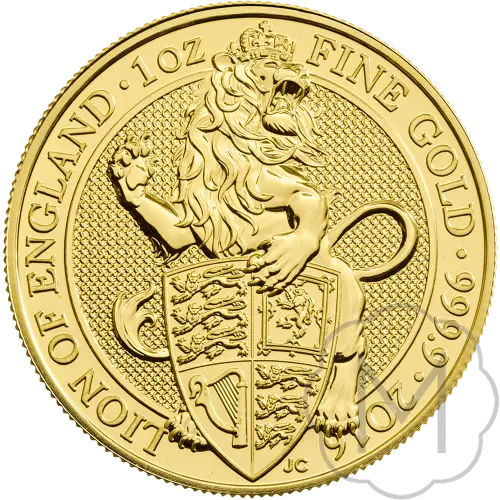 Queens Beasts White Lion 2016 Goud 1 Troy Ounce #1