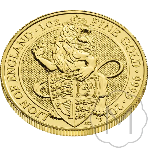 Queens Beasts White Lion 2016 Goud 1 Troy Ounce #3