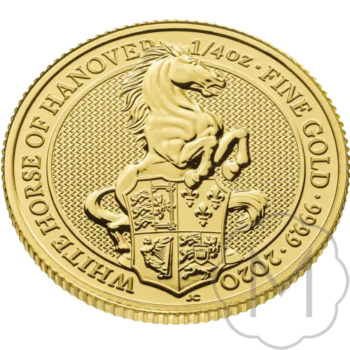 Queens Beasts White Lion Meerjarig Goud 0,25 Troy Ounce #3