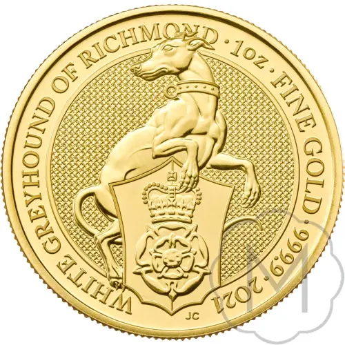 Queens Beasts White Lion Meerjarig Goud 1 Troy Ounce #1