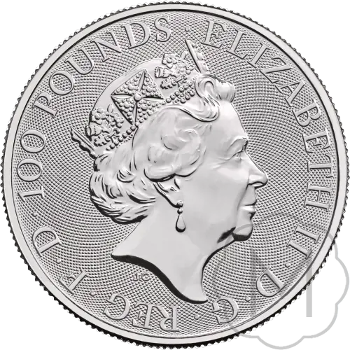 Queens Beasts Falcon Meerjarig Platinum 1 Troy Ounce #2