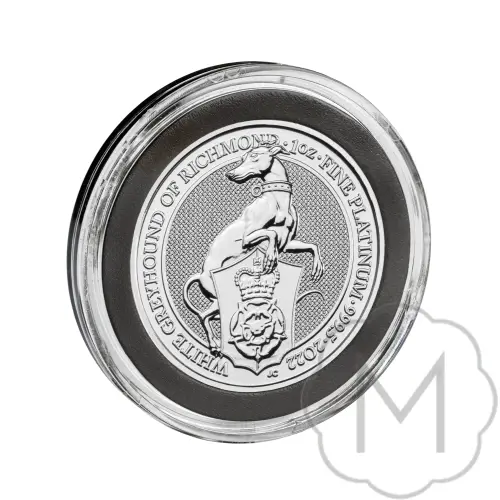 Queens Beasts White Greyhound 2022 Platinum 1 Troy Ounce #3