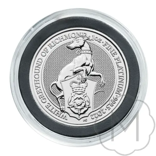 Queens Beasts White Greyhound 2022 Platinum 1 Troy Ounce #1
