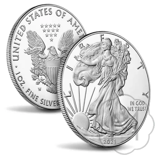 American Eagle Type 1 2021 Zilver 1 Troy Ounce #3