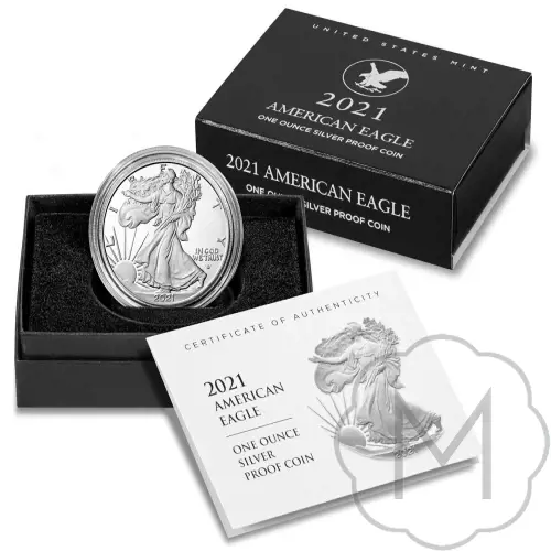 American Eagle Type 2 2021 Zilver 1 Troy Ounce #5