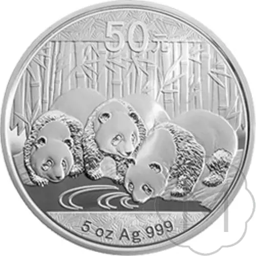 Chinese Panda 2013 Zilver 5 Troy Ounce #1