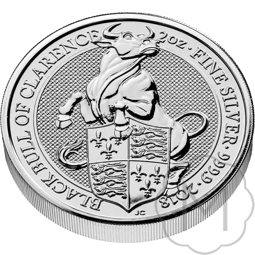 Queens Beasts Black Bull Meerjarig Zilver 2 Troy Ounce #3
