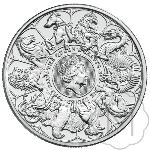 Queens Beasts Completer 2021 Zilver 2 Troy Ounce #1