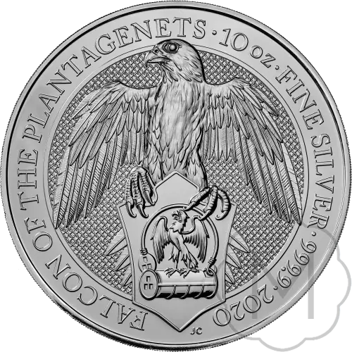 Queens Beasts Falcon Multiple Years Silver 10 Troy Ounce #1
