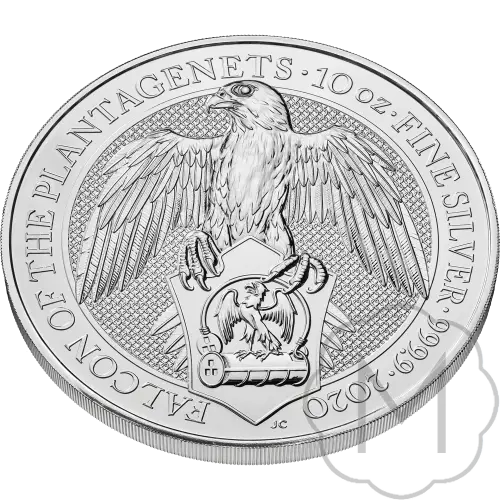 Queens Beasts Falcon Multiple Years Silver 10 Troy Ounce #3