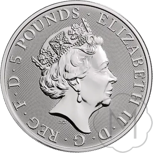 Queens Beasts White Horse Mehrere Jahre Silber 2 Troy Ounce #2