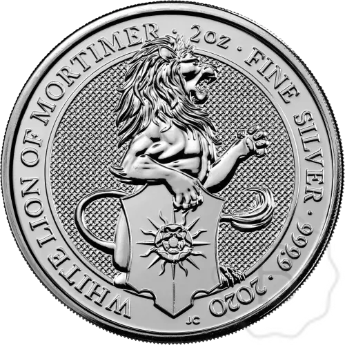 Queens Beasts White Lion 2020 Zilver 2 Troy Ounce #1